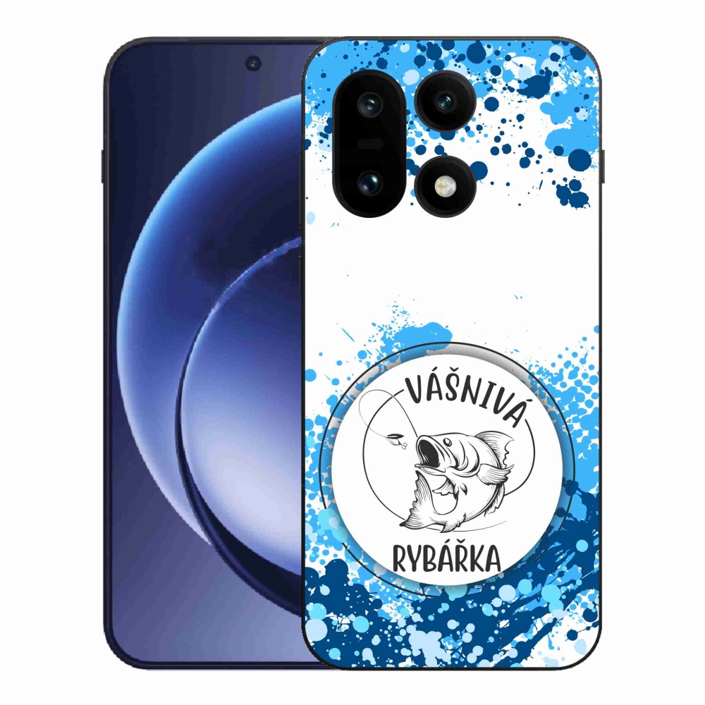 Gelový kryt mmCase na One Plus 15 - vášnivá rybářka bílé pozadí