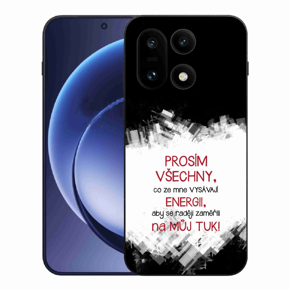Gelový kryt mmCase na One Plus 15 - vtipný text 1 červený