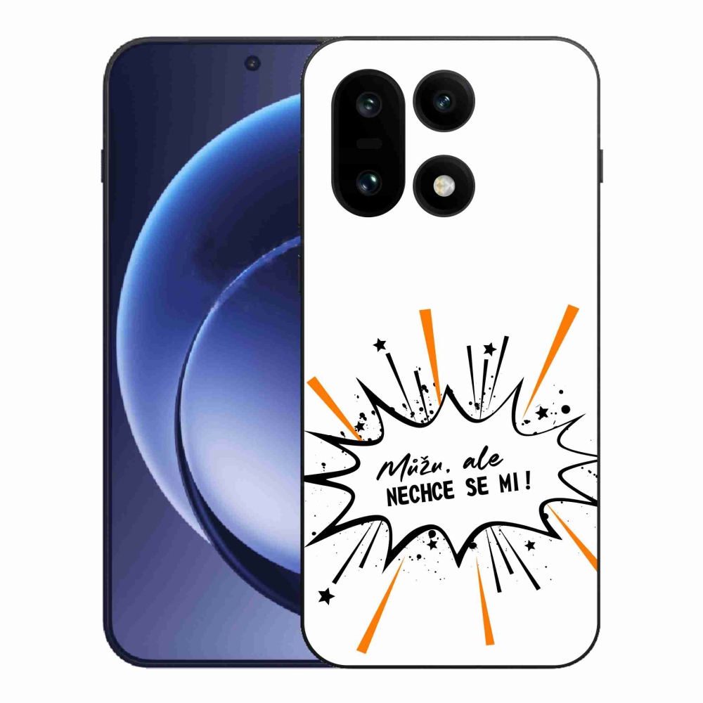 Gelový kryt mmCase na One Plus 15 - vtipný text 11 bílé pozadí