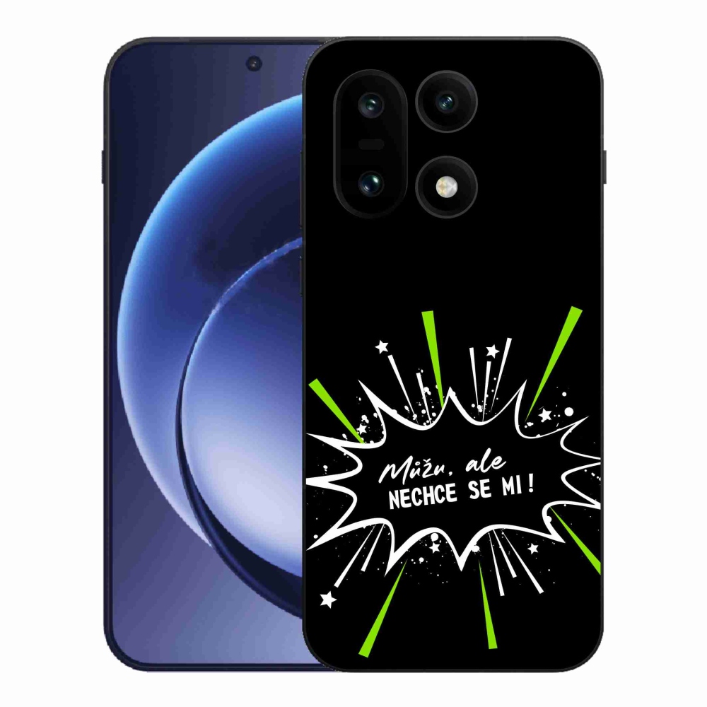 Gelový kryt mmCase na One Plus 15 - vtipný text 11 černé pozadí