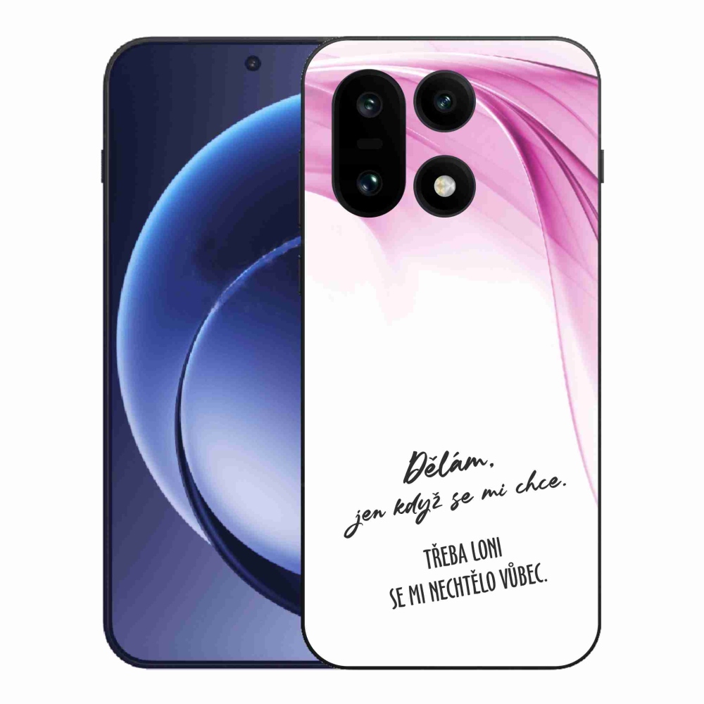 Gelový kryt mmCase na One Plus 15 - vtipný text 12 bílé pozadí