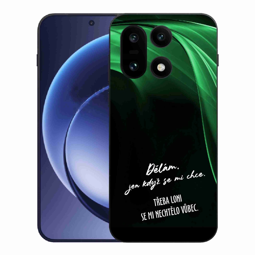 Gelový kryt mmCase na One Plus 15 - vtipný text 12 černé pozadí