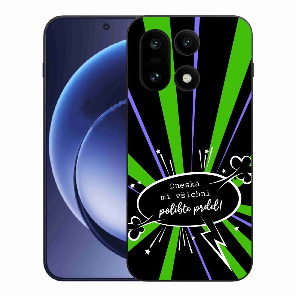 Gelový kryt mmCase na One Plus 15 - vtipný text 15 černé pozadí