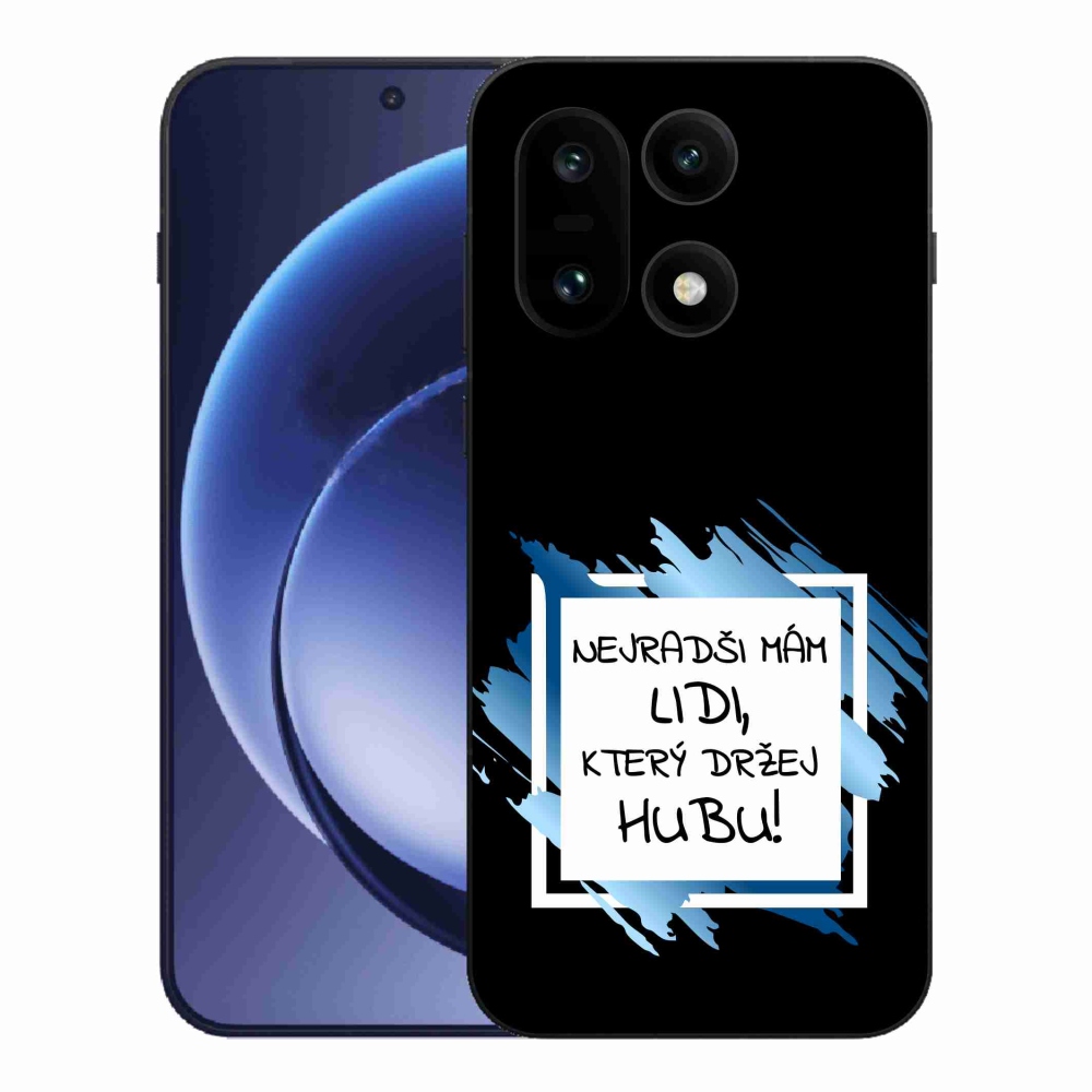 Gelový kryt mmCase na One Plus 15 - vtipný text 7 bíločerné pozadí