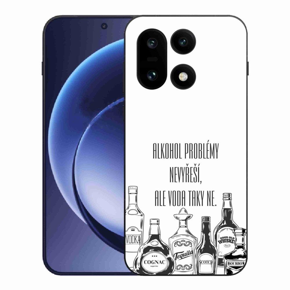 Gelový kryt mmCase na One Plus 15 - vtipný text bílé pozadí