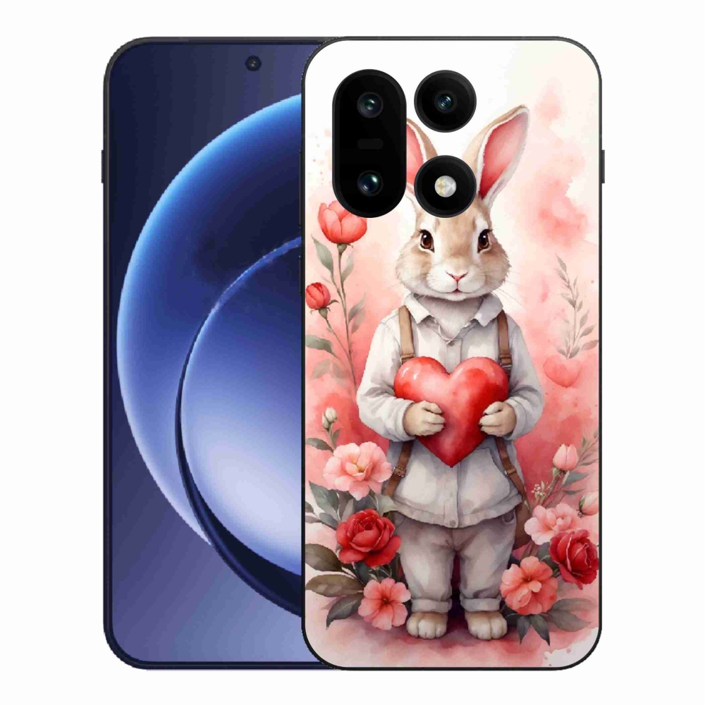 Gelový kryt mmCase na One Plus 15 - zajíc se srdíčkem