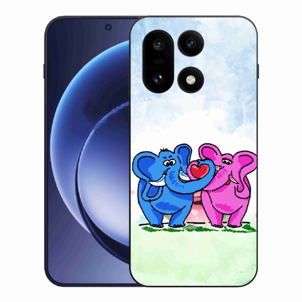 Gelový kryt mmCase na One Plus 15 - zamilovaní sloni