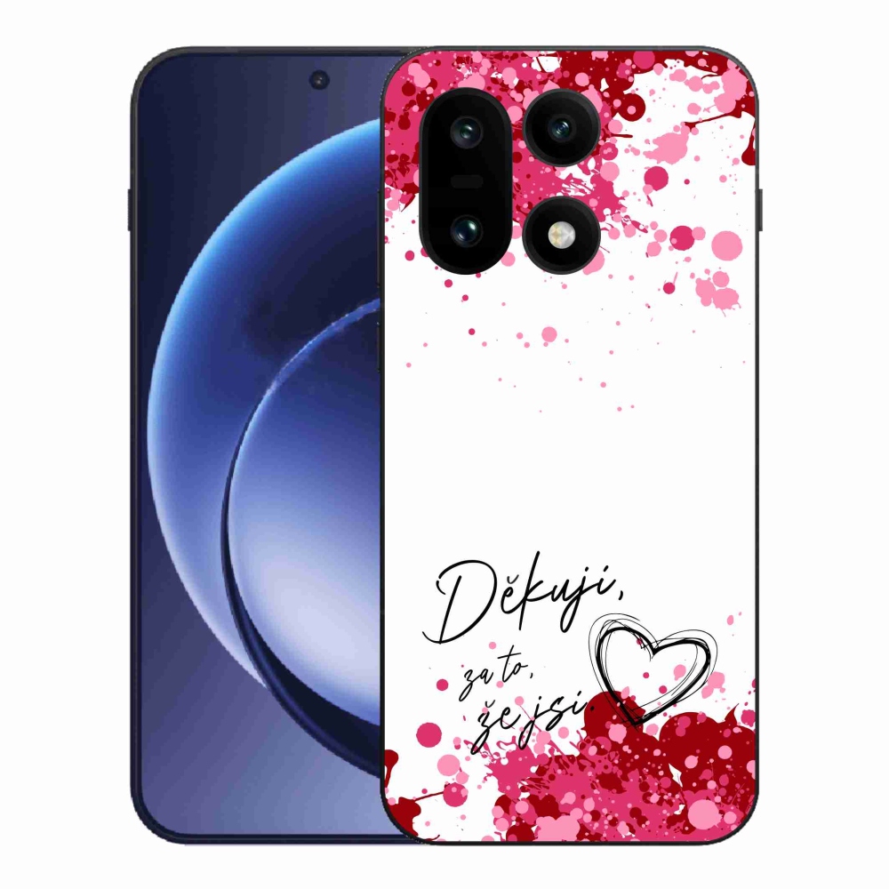 Gelový kryt mmCase na One Plus 15 - zamilovaný text 2 bílé pozadí