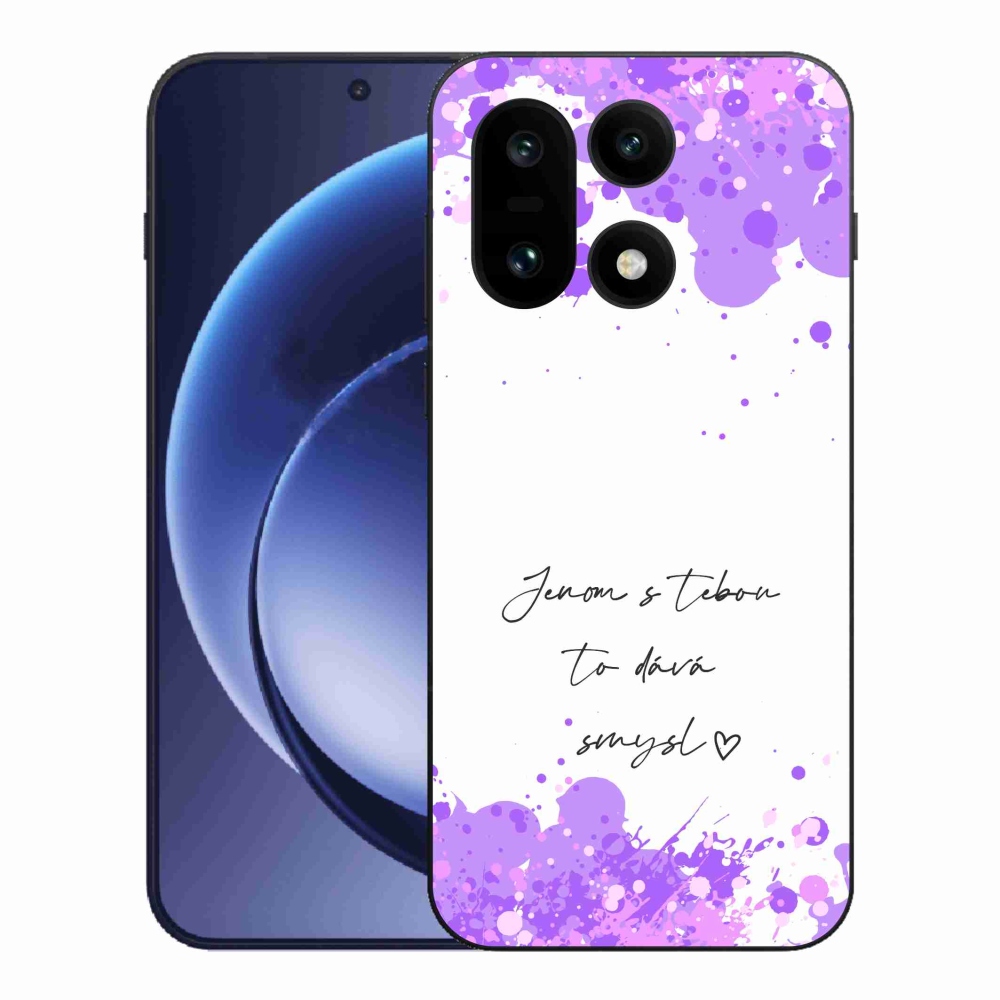 Gelový kryt mmCase na One Plus 15 - zamilovaný text bílé pozadí