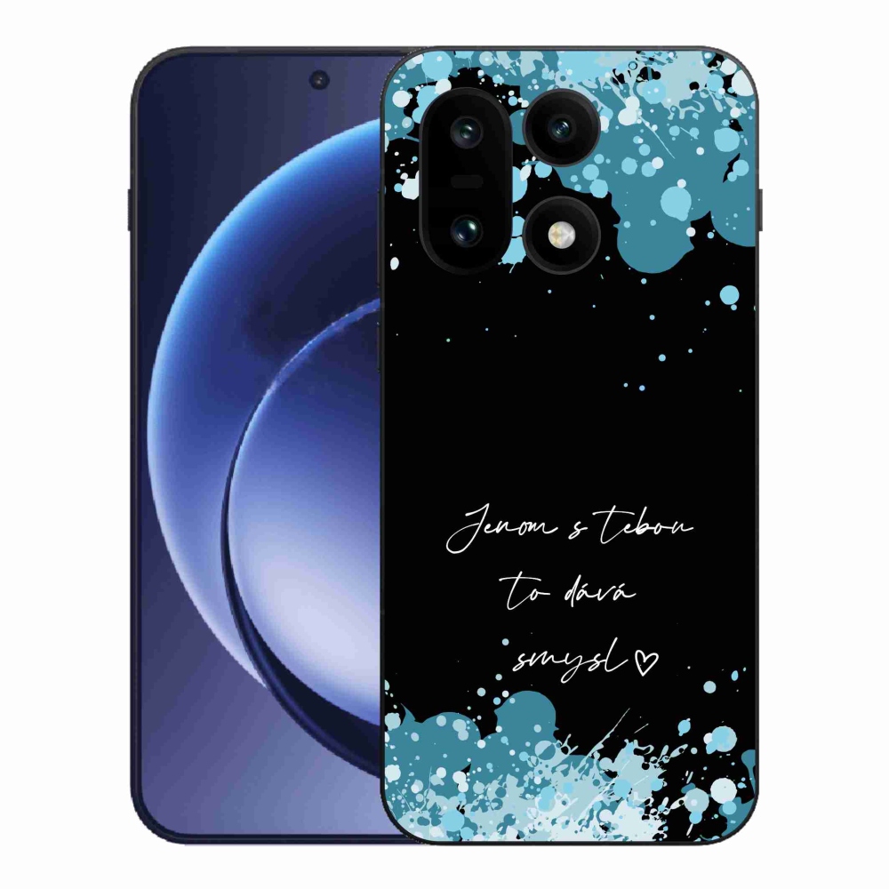 Gelový kryt mmCase na One Plus 15 - zamilovaný text černé pozadí