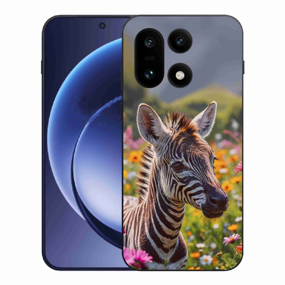 Gelový kryt mmCase na One Plus 15 - zebra na louce
