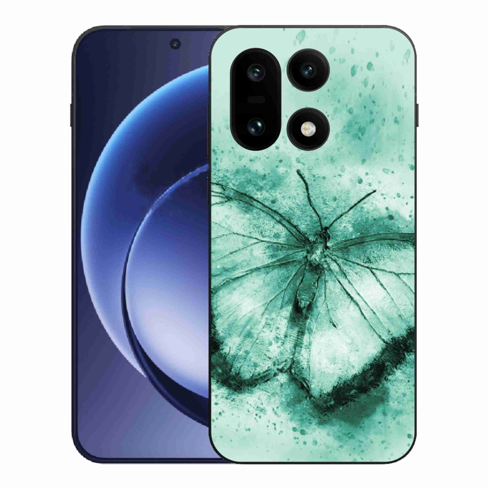 Gelový kryt mmCase na One Plus 15 - zelený motýl