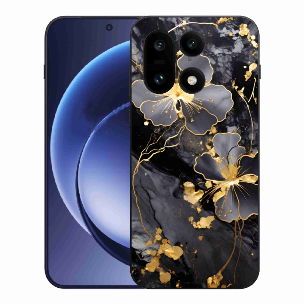 Gelový kryt mmCase na One Plus 15 - zlaté květy