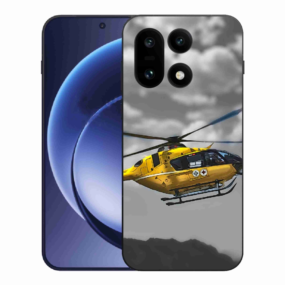 Gelový kryt mmCase na One Plus 15 - žlutá helikoptéra