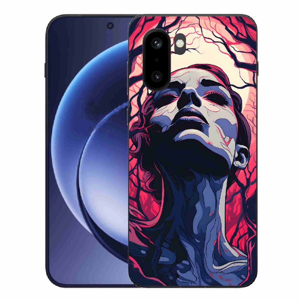 Gelový kryt mmCase na One Plus 15R - abstraktní obličej