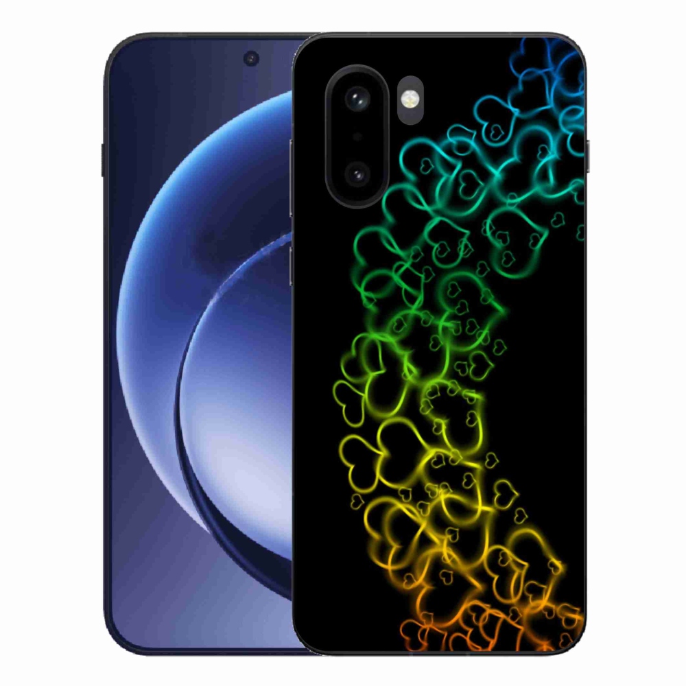 Gelový kryt mmCase na One Plus 15R - barevná srdíčka