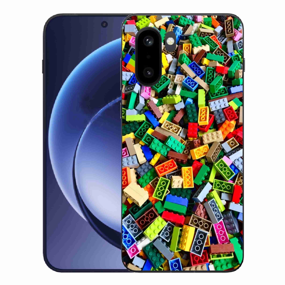 Gelový kryt mmCase na One Plus 15R - barevné stavební kostky