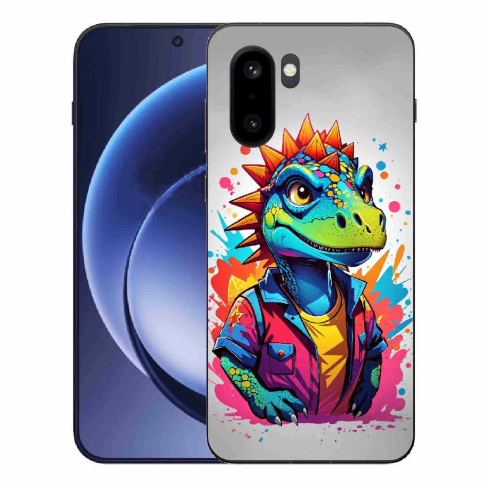 Gelový kryt mmCase na One Plus 15R - barevný dinosaurus