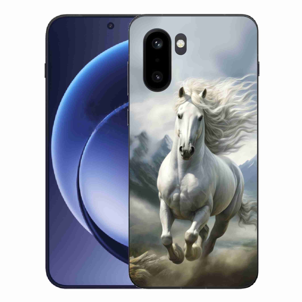 Gelový kryt mmCase na One Plus 15R - běžící bílý kůň 3