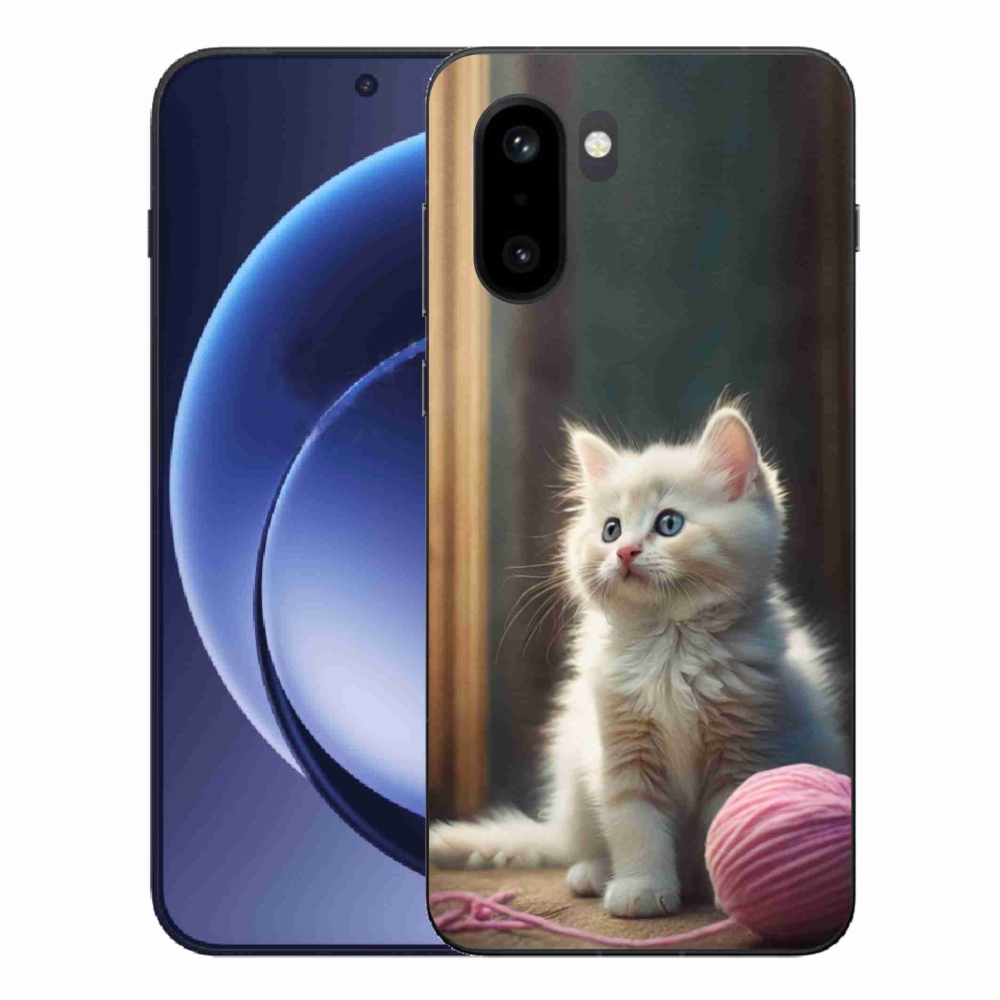 Gelový kryt mmCase na One Plus 15R - bílé kotě 2