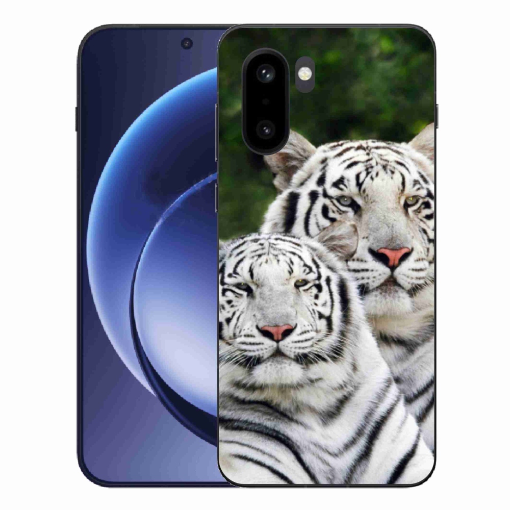 Gelový kryt mmCase na One Plus 15R - bílí tygři