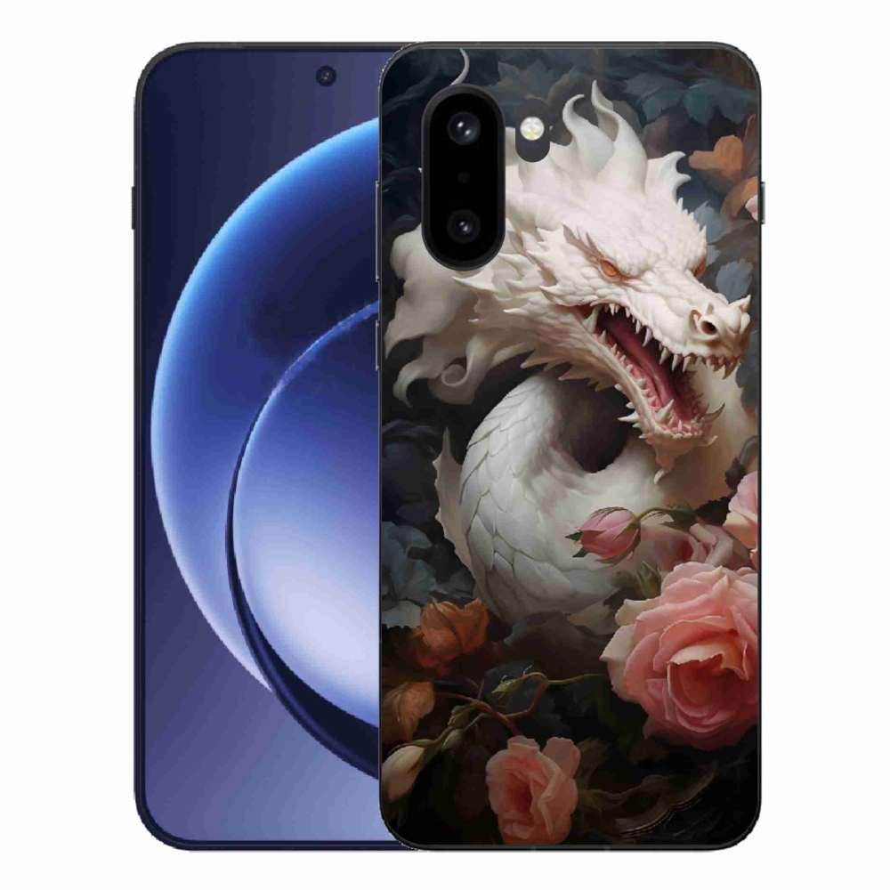 Gelový kryt mmCase na One Plus 15R - bílý drak