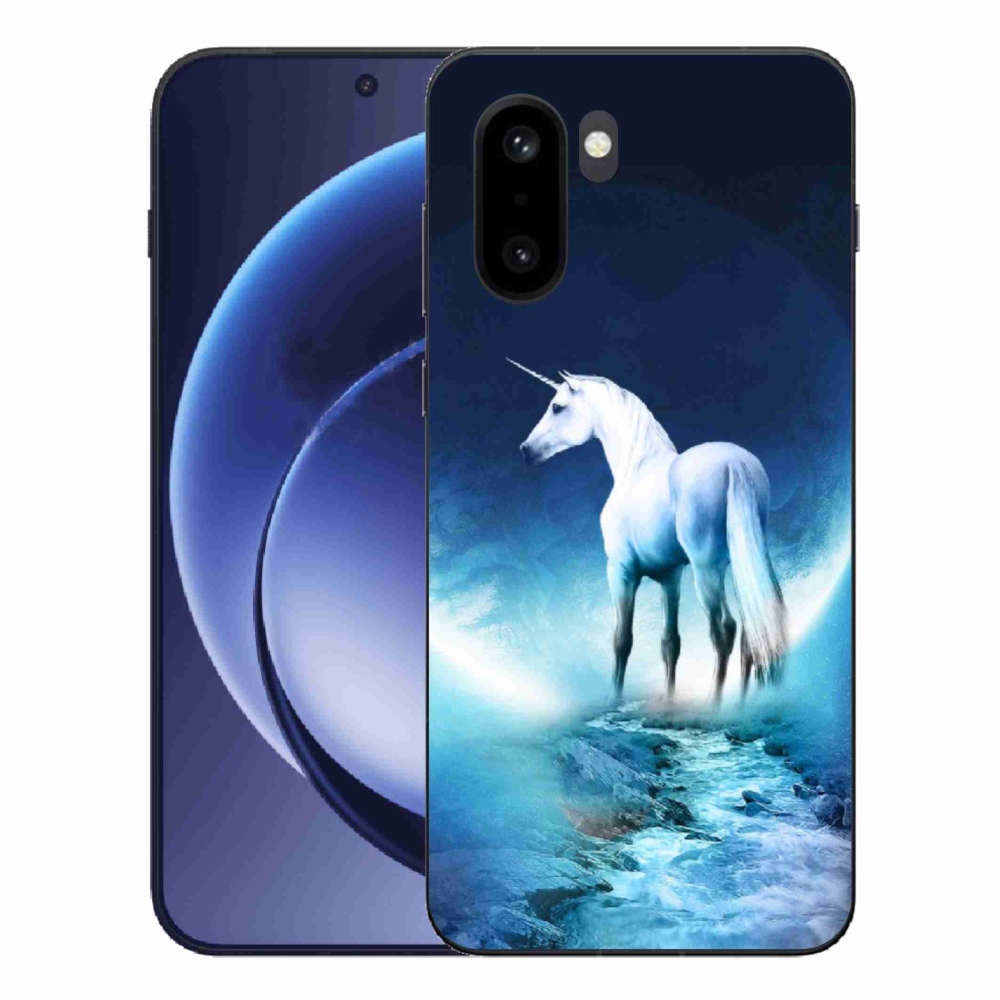 Gelový kryt mmCase na One Plus 15R - bílý jednorožec