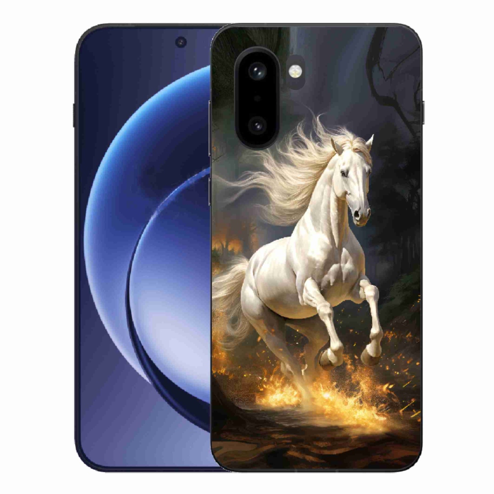 Gelový kryt mmCase na One Plus 15R - bílý kůň 2