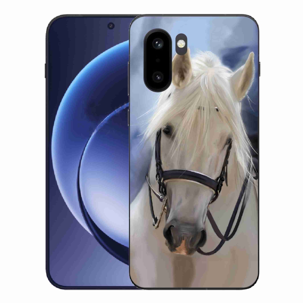 Gelový kryt mmCase na One Plus 15R - bílý kůň