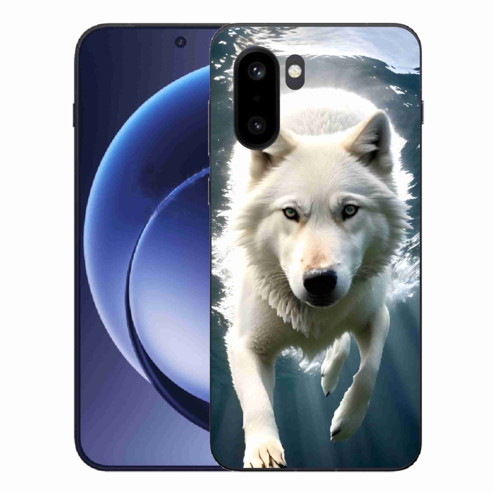 Gelový kryt mmCase na One Plus 15R - bílý vlk