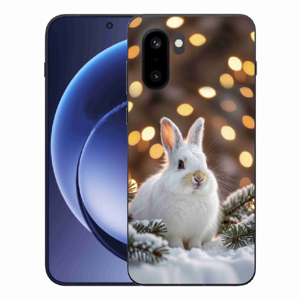 Gelový kryt mmCase na One Plus 15R - bílý zajíc