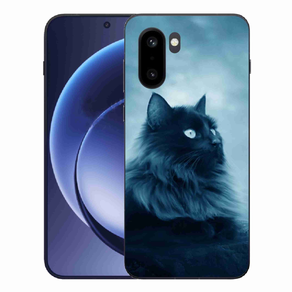 Gelový kryt mmCase na One Plus 15R - černá kočka 1
