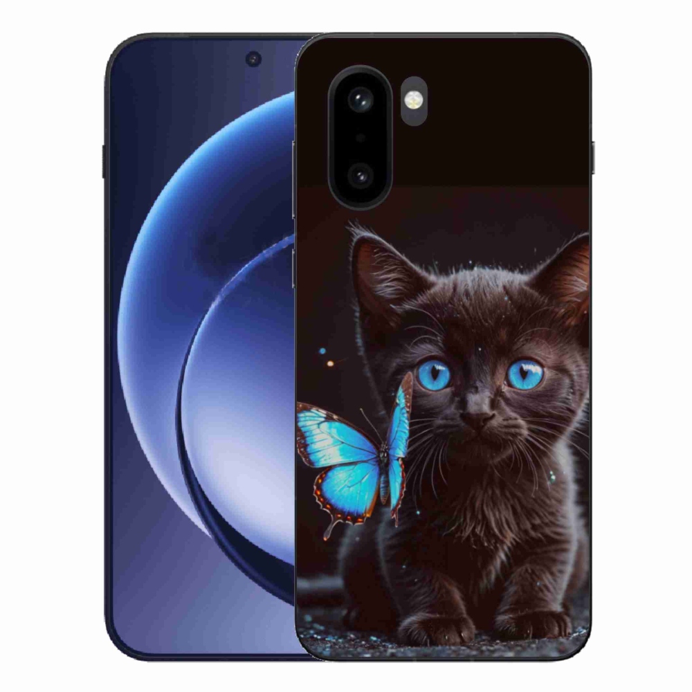 Gelový kryt mmCase na One Plus 15R - černé kotě 3