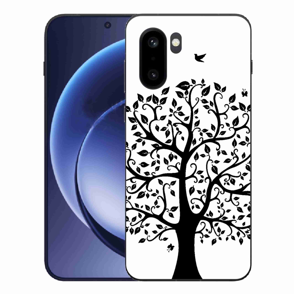 Gelový kryt mmCase na One Plus 15R - černobílý strom
