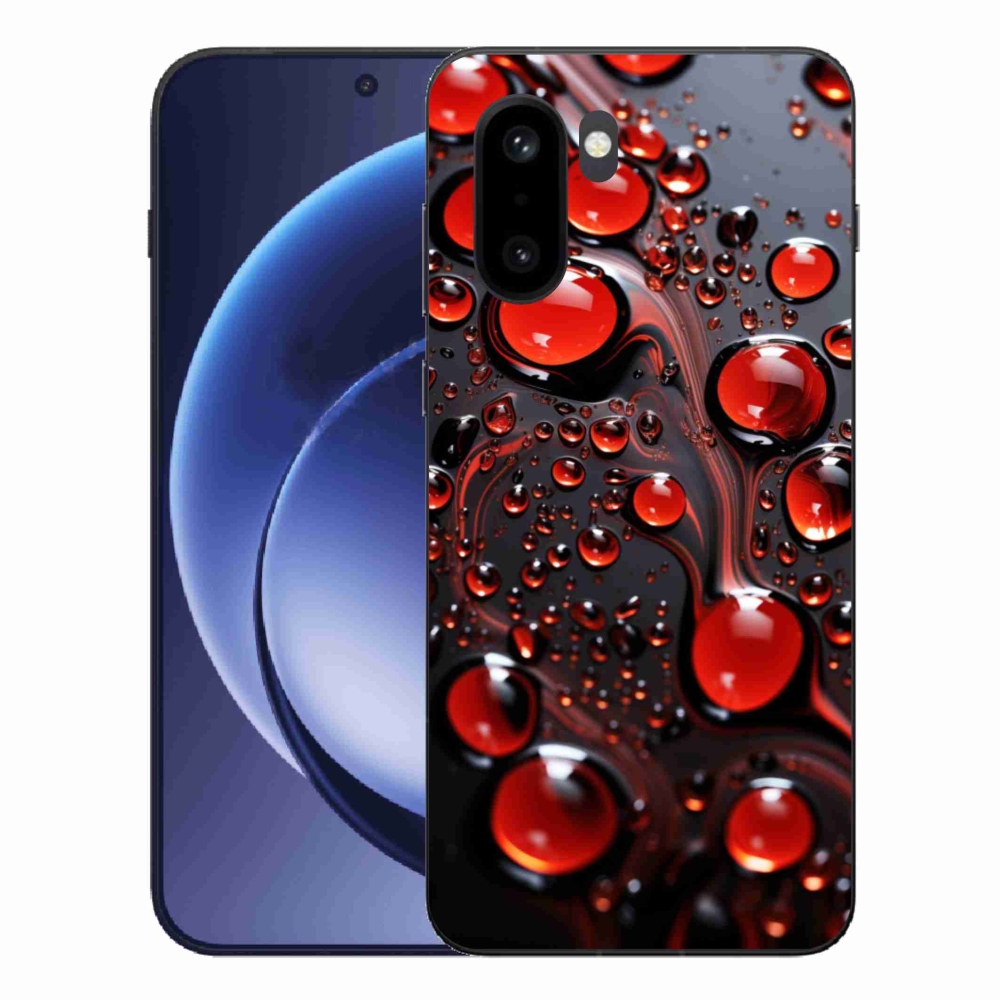 Gelový kryt mmCase na One Plus 15R - červené kapky 2