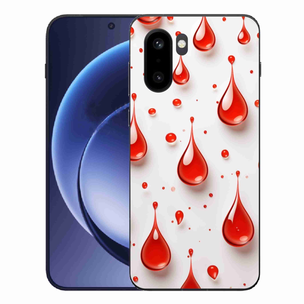 Gelový kryt mmCase na One Plus 15R - červené kapky