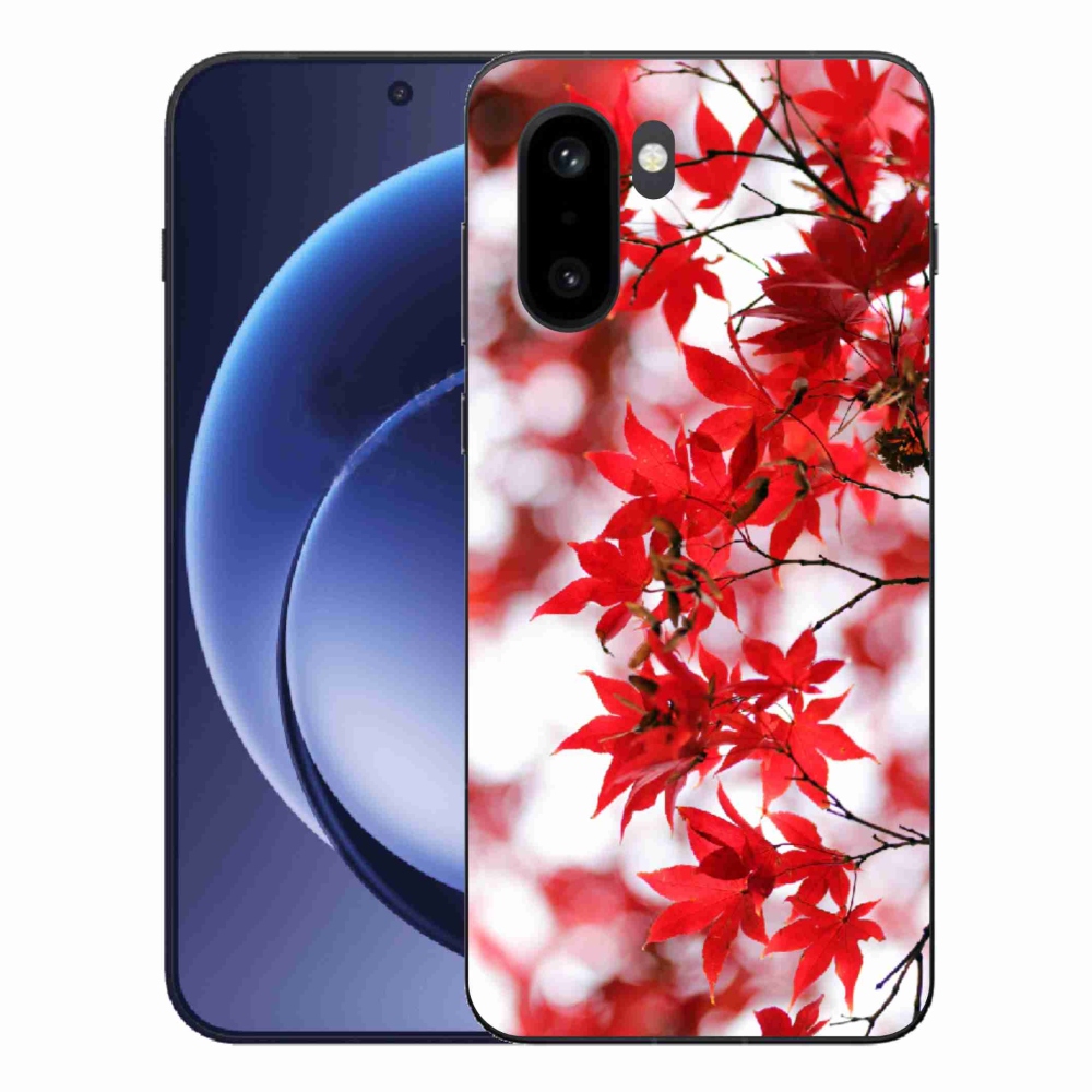 Gelový kryt mmCase na One Plus 15R - červené listy