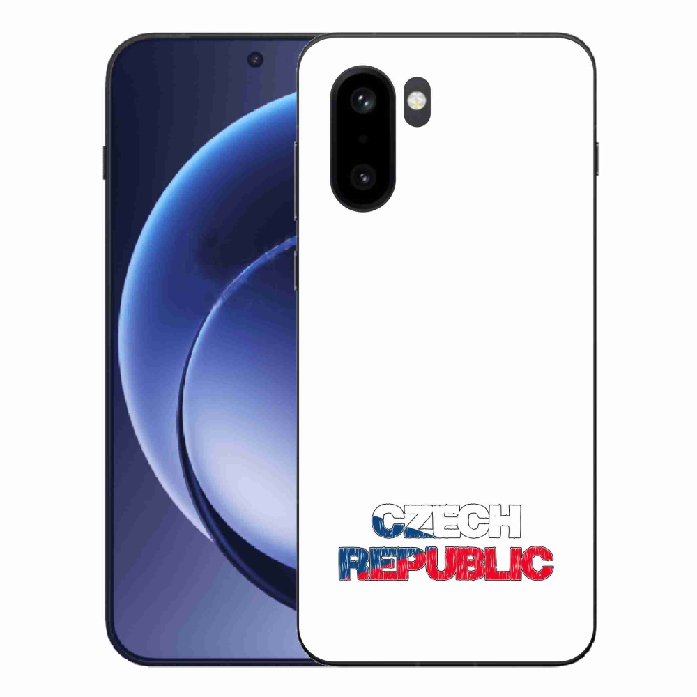 Gelový kryt mmCase na One Plus 15R - Czech Republic bílé pozadí
