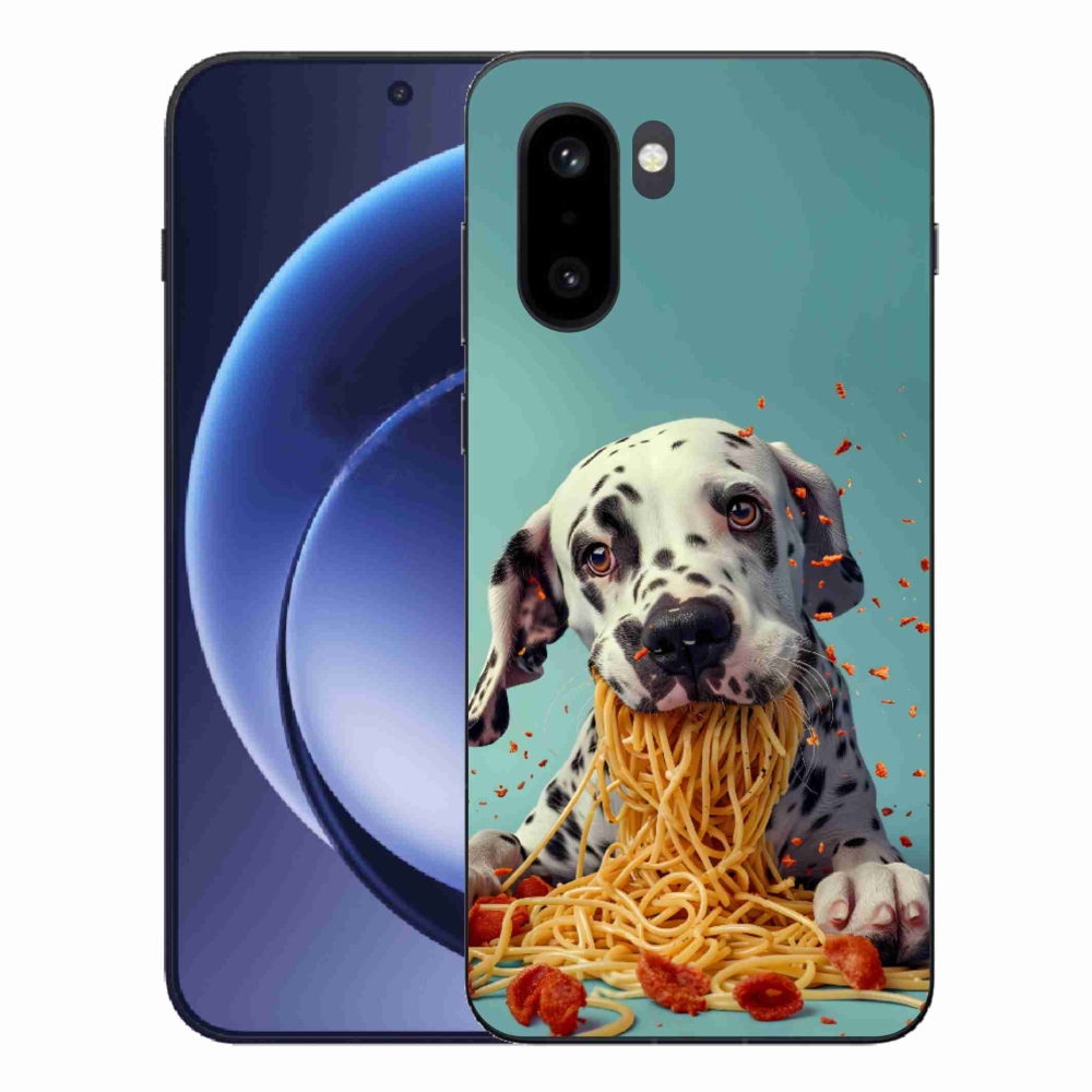 Gelový kryt mmCase na One Plus 15R - dalmatin a špagety