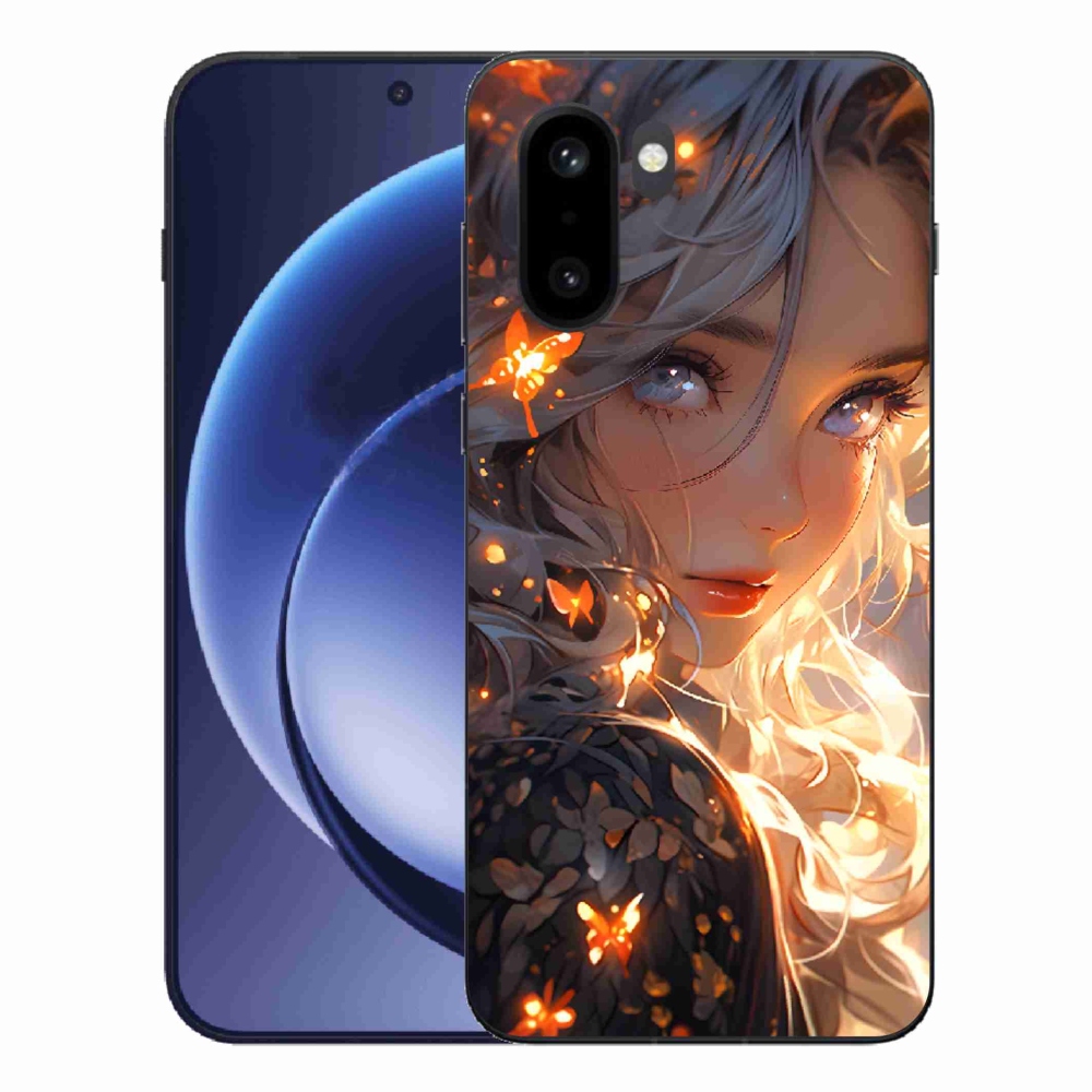 Gelový kryt mmCase na One Plus 15R - dívka a motýli