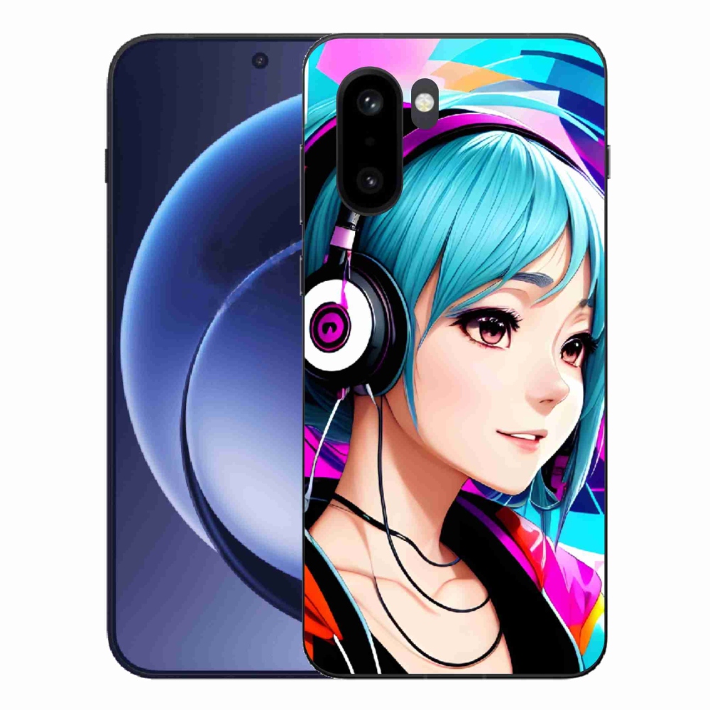 Gelový kryt mmCase na One Plus 15R - dívka se sluchátky