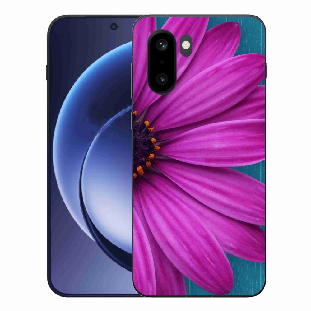 Gelový kryt mmCase na One Plus 15R - fialová kopretina