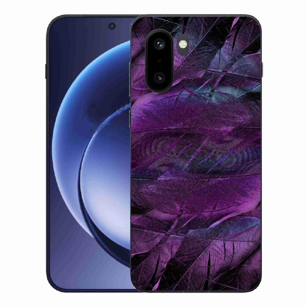 Gelový kryt mmCase na One Plus 15R - fialová pírka