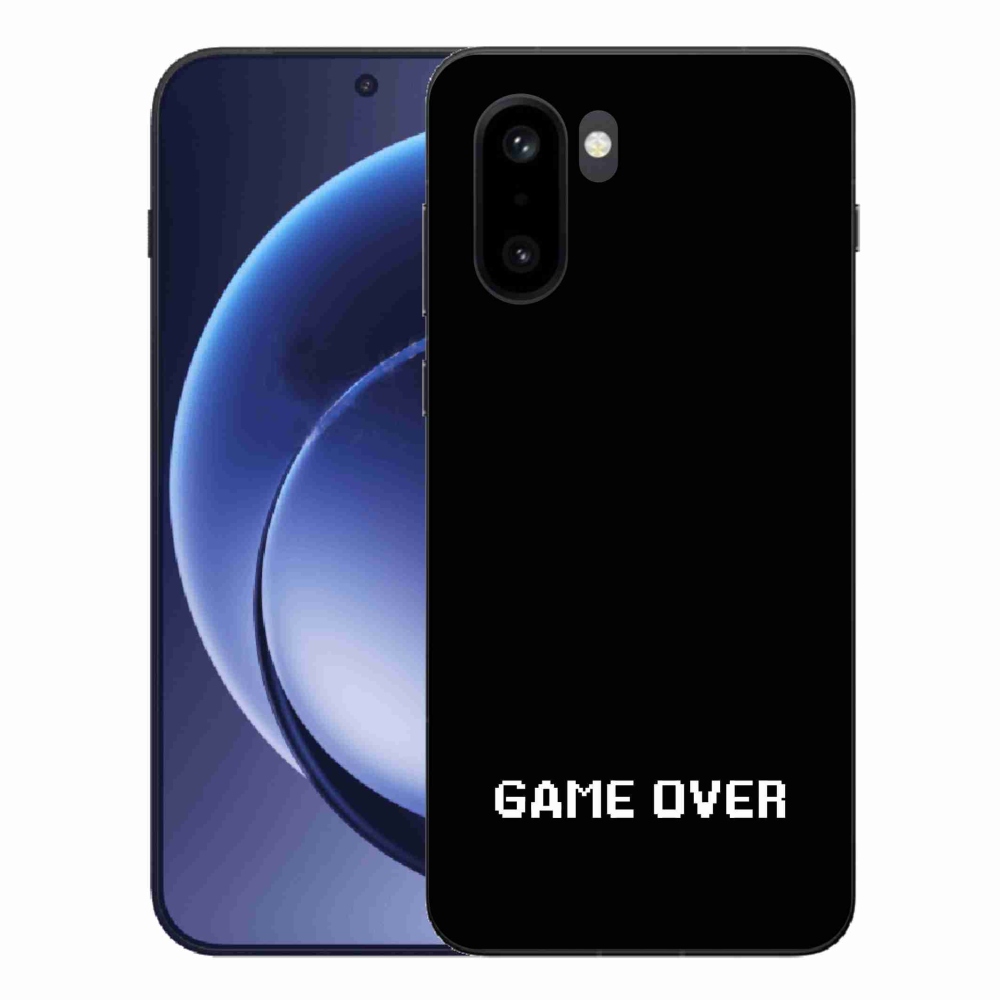 Gelový kryt mmCase na One Plus 15R - game over černé pozadí