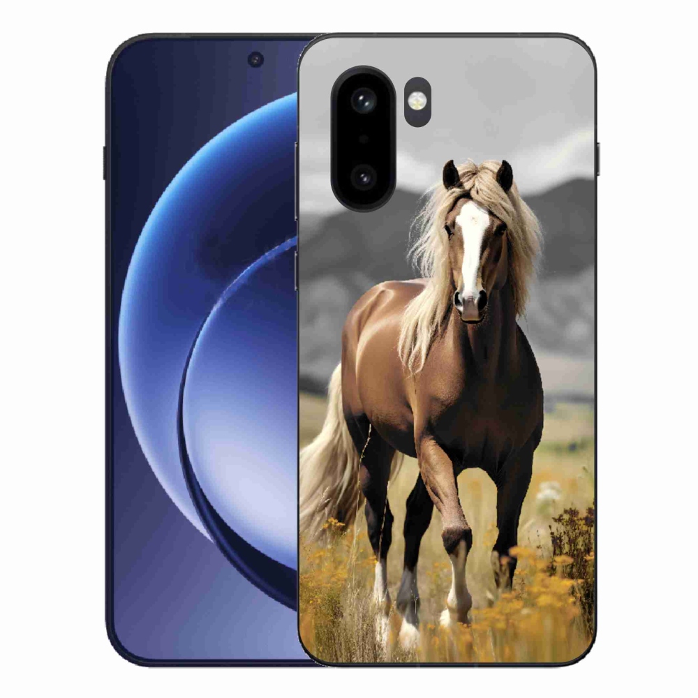 Gelový kryt mmCase na One Plus 15R - hnědý kůň 1