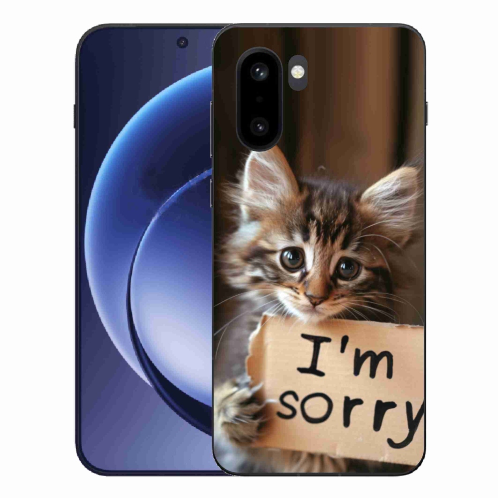 Gelový kryt mmCase na One Plus 15R - kočíčí omluva