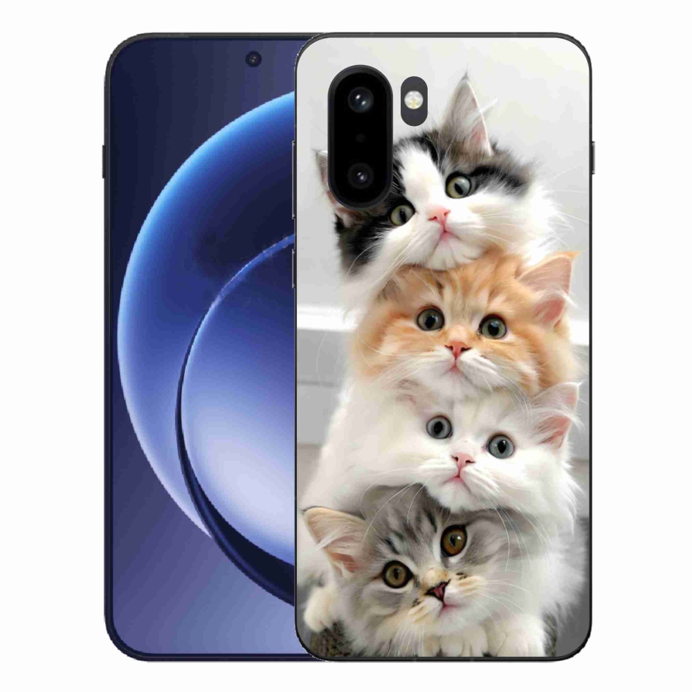 Gelový kryt mmCase na One Plus 15R - kočičí parta