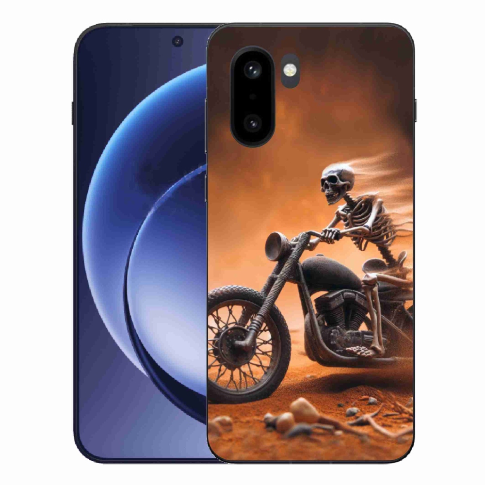 Gelový kryt mmCase na One Plus 15R - kostra na motorce