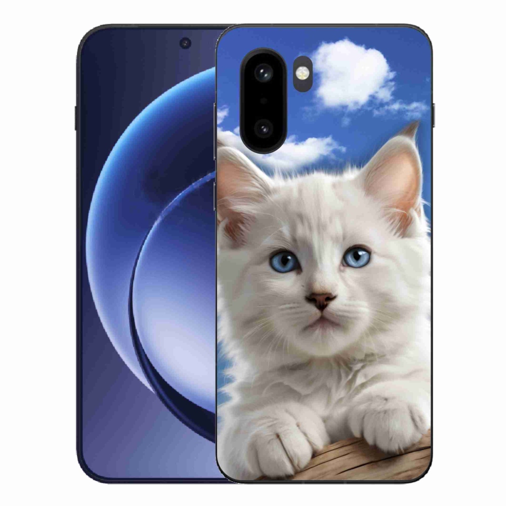 Gelový kryt mmCase na One Plus 15R - kotě a oblaka