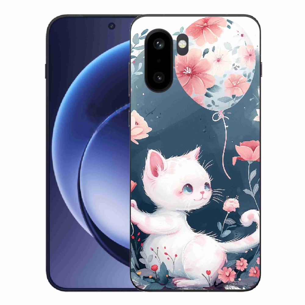 Gelový kryt mmCase na One Plus 15R - kotě s balónkem